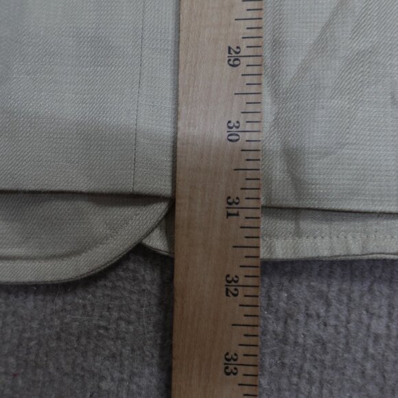 Faconnable Sport Coat 40R Beige Solid 100% Linen 3 Button Half Lined - Picture 6 of 12